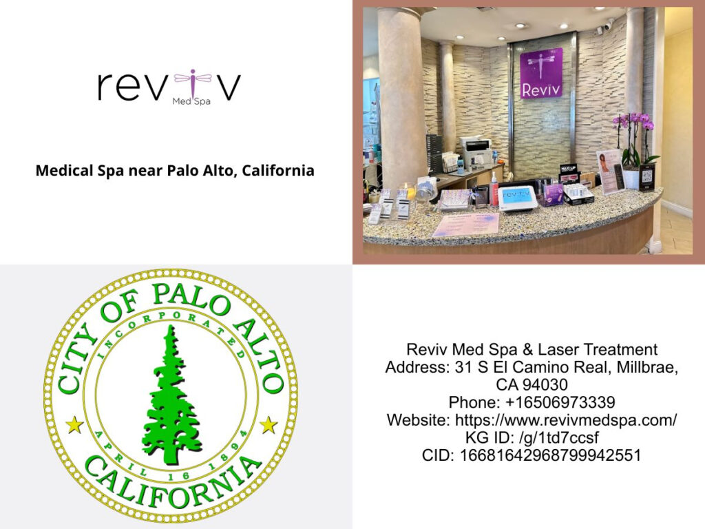 Medical Spa near Palo Alto, California — Reviv Med Spa location, address, hours and directions