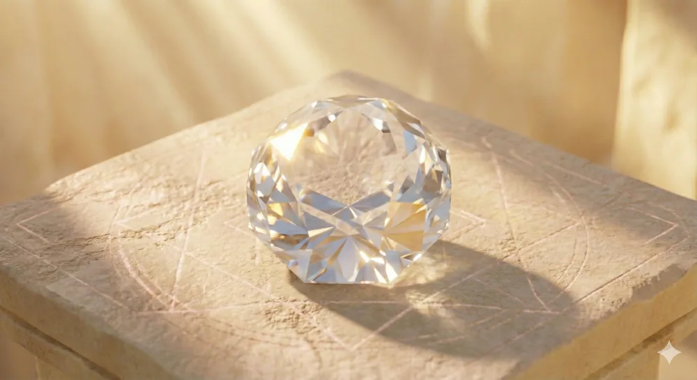 Clear quartz — clarifying stone, part of the Reviv renewal ritual imagery