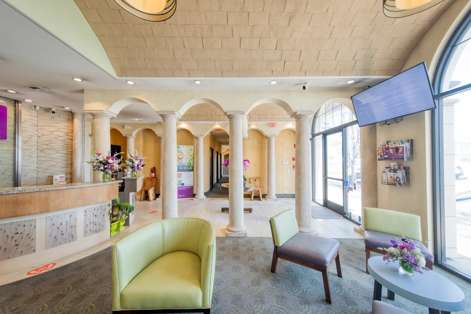 Inside Reviv Med Spa & Laser Treatment — the reception in Millbrae, CA