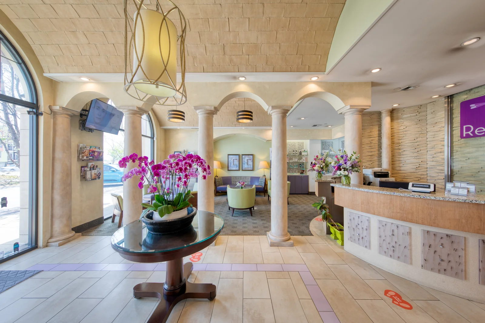 The reception at Reviv Med Spa, Millbrae