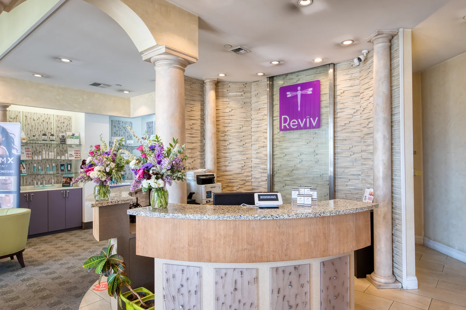 Reception at Reviv Med Spa, Millbrae — where consultations begin
