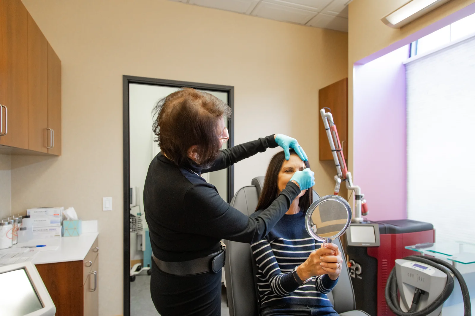 A facial aesthetic treatment at Reviv Med Spa, Millbrae