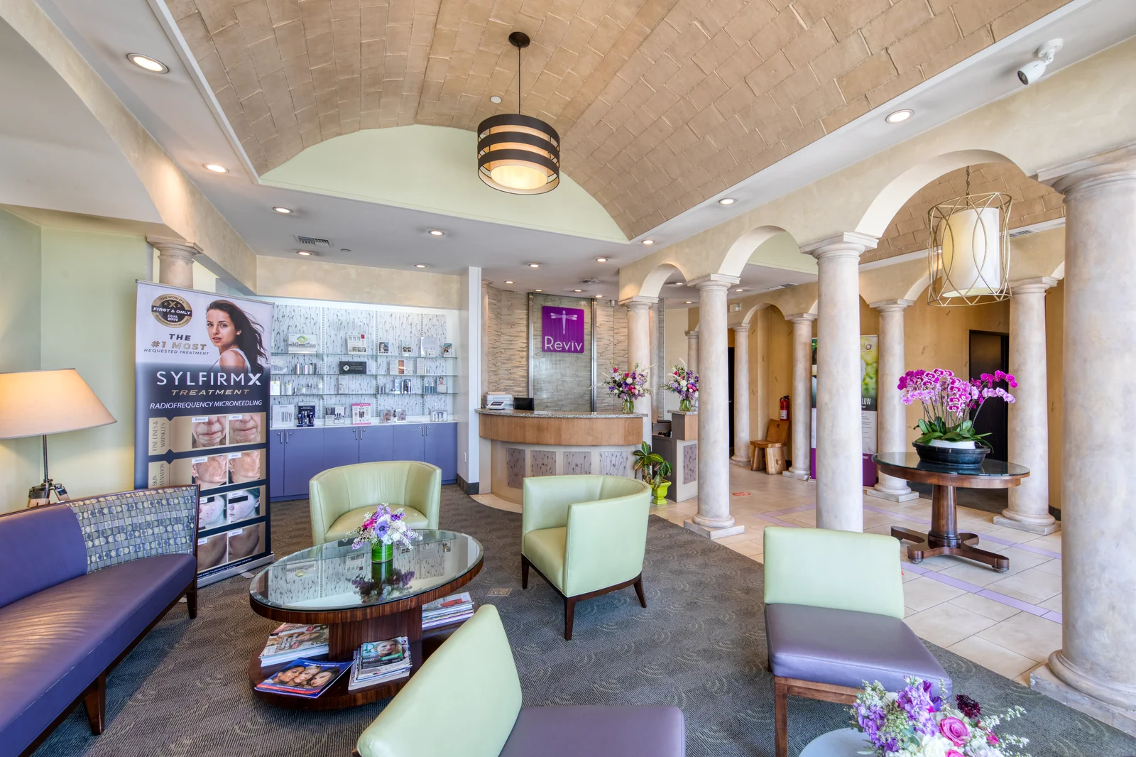 Recovery and treatment space at Reviv Med Spa, Millbrae