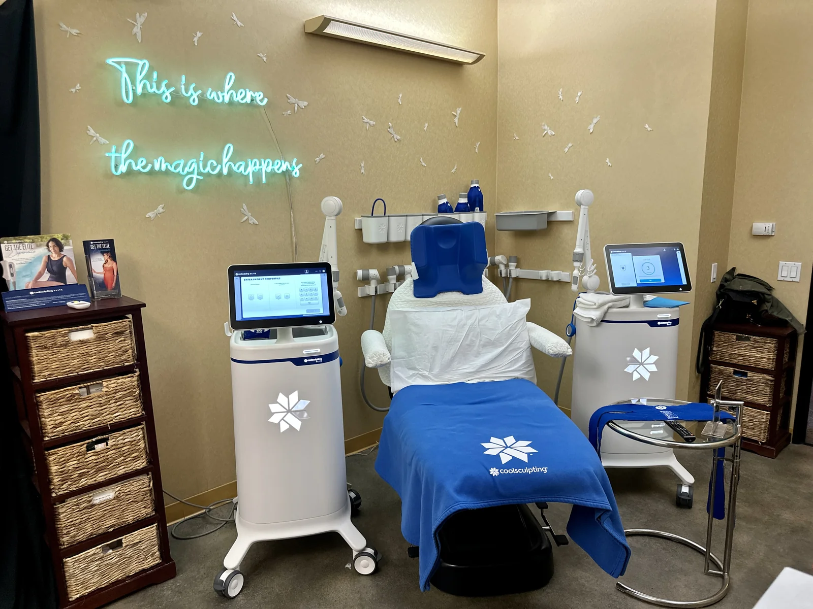 ONDA Pro body-contouring treatment room at Reviv Med Spa