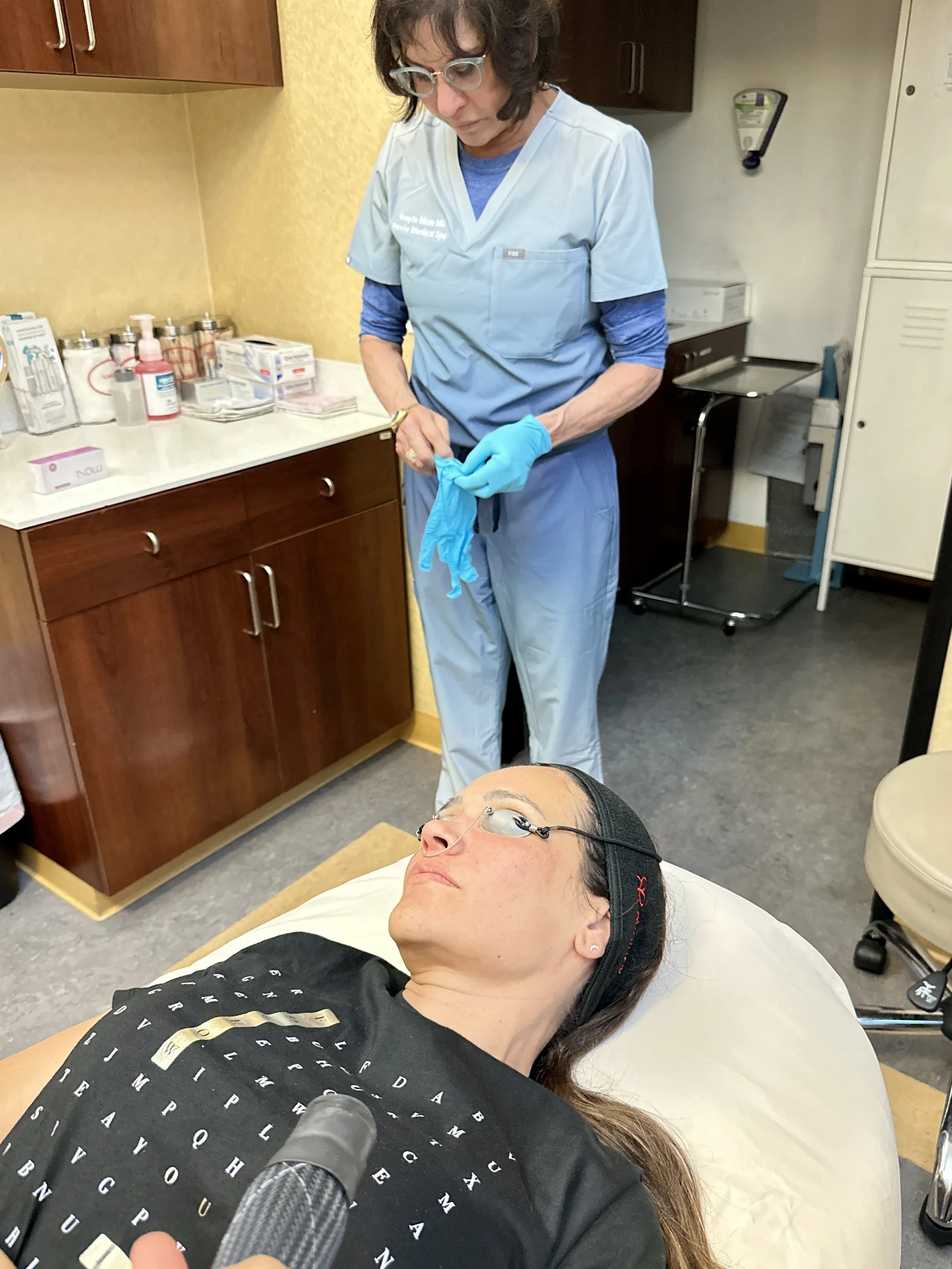A skin-tightening treatment at Reviv Med Spa, Millbrae