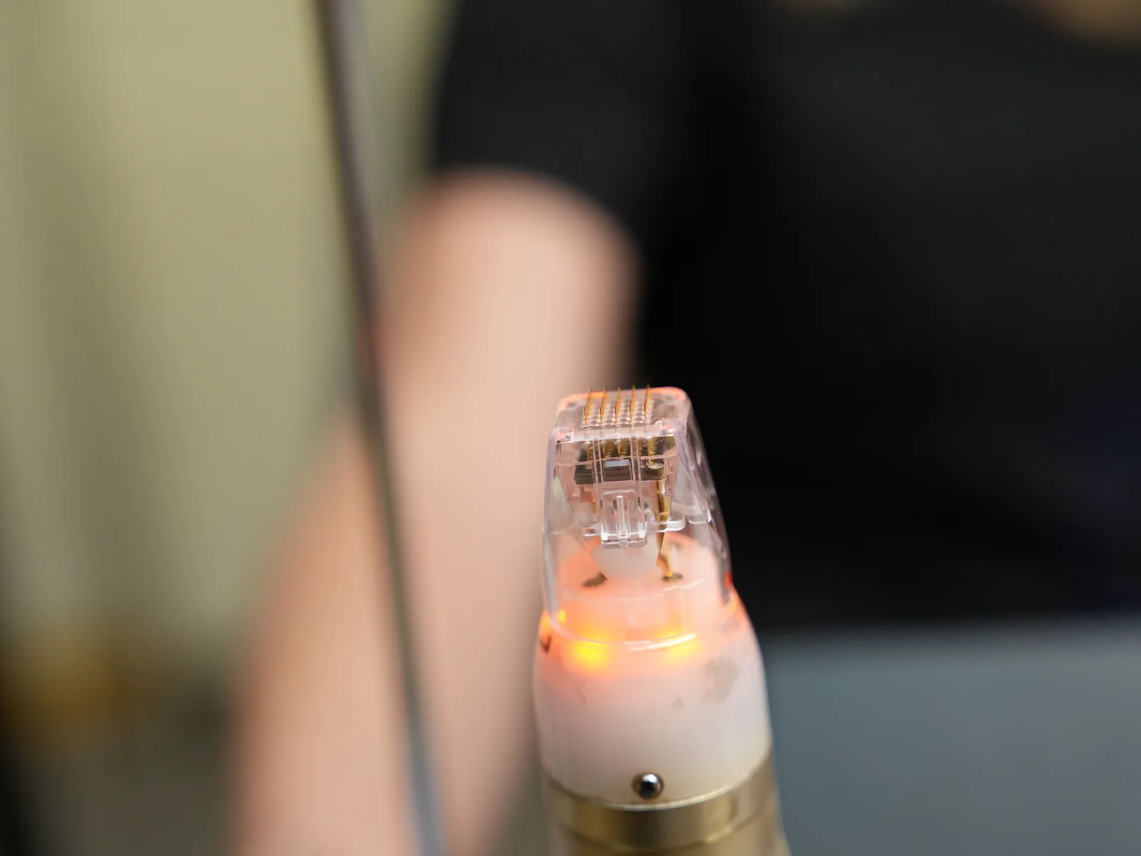 The Sylfirm X microneedle tip up close at Reviv Med Spa, Millbrae